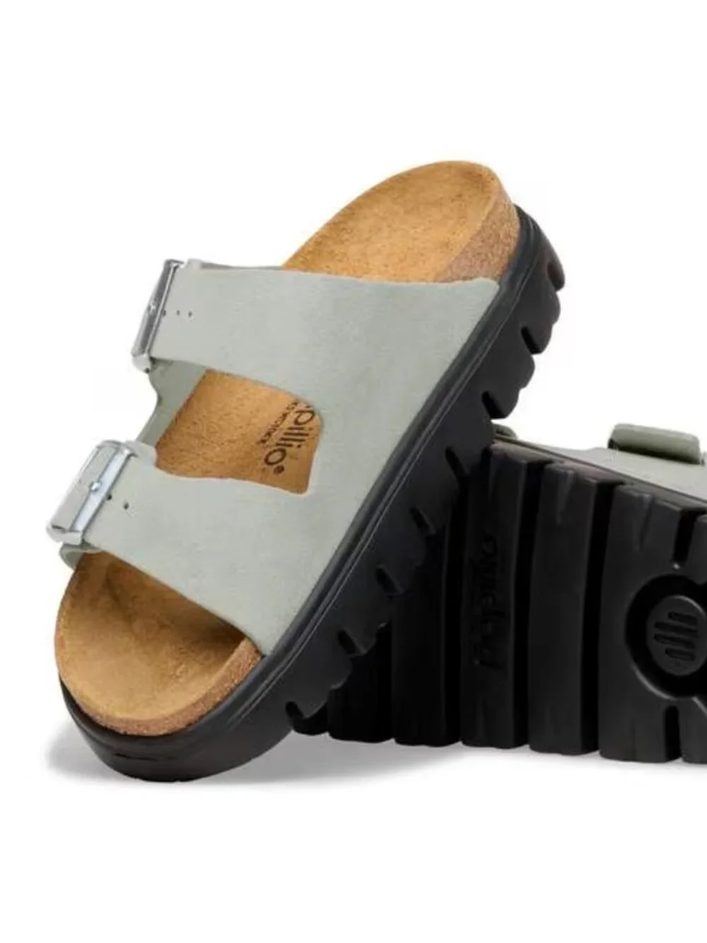 NEW Birkenstock Arizona Chunky Pure Sage Sandals 38 Womens 7 to 7.5 NEW
